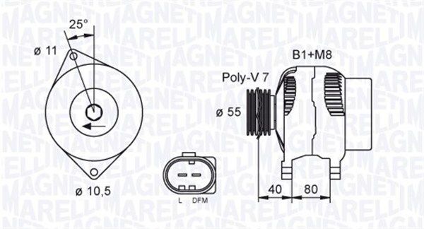 MAGNETI MARELLI Laturi 063731700010